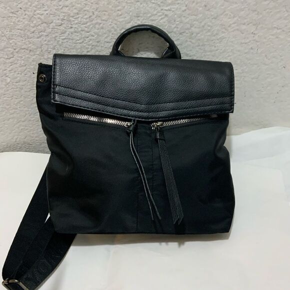 Botkier Mini Black Faux Leather Nylon Backpack main image 6